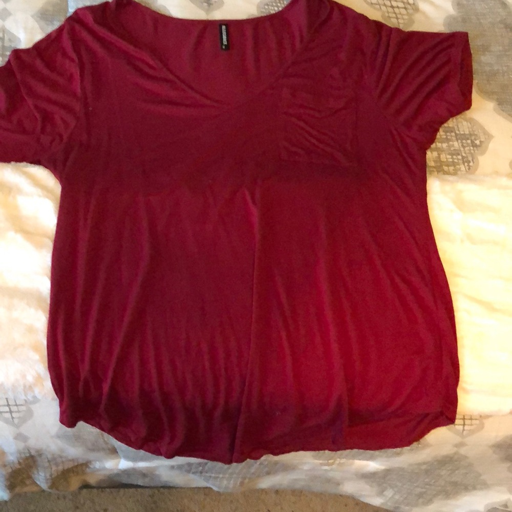 Deep red tunic